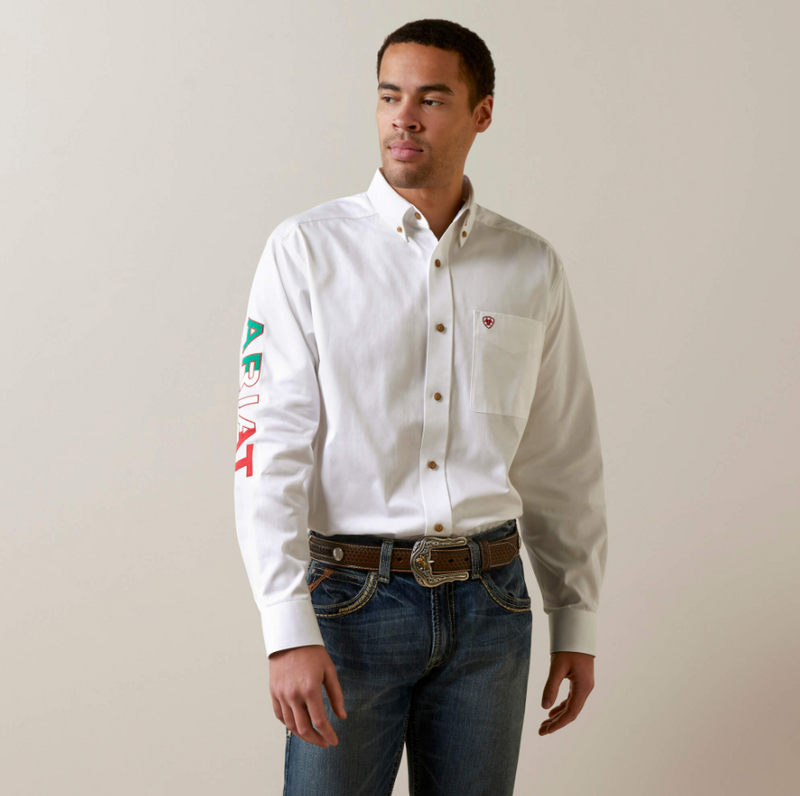 ARIAT MEN'S Team Logo Twill Classic Fit Shirt 10040911