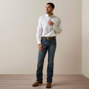 Ariat Men's Team Logo Twill Classic Fit Shirt, White