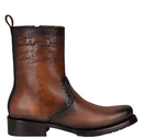 CUADRA Men's Satro Chestnut Laser & Woven Toe Casual Western Boot