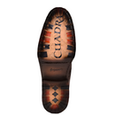 CUADRA Men's Satro Chestnut Laser & Woven Toe Casual Western Boot