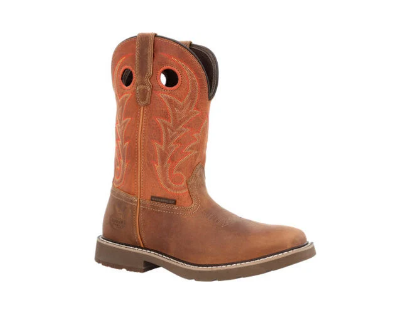 GEORGIA BOOT Men's Core 37 Western 11" Waterproof Pull-On Work Boot GB00693