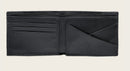 CUADRA Men's Luxury Genuine Leather Wallet, Black & Blue