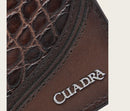 CUADRA Men's Genuine Alligator Leather Wallet, Brown