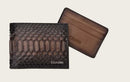 CUADRA Men's Genuine Leather BiFold Wallet, Brown