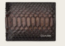 CUADRA Men's Genuine Leather BiFold Wallet, Brown