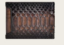 CUADRA Men's Genuine Leather BiFold Wallet, Brown