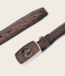 CUADRA Men's Genuine Bovine Leather Western Belt, Brown