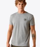 ARIAT Men's Ariat Banner Badge T-Shirt, Ice Berg