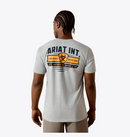 ARIAT Men's Ariat Banner Badge T-Shirt, Heather Grey