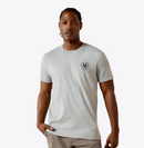 ARIAT Men's Ariat Banner Badge T-Shirt, Heather Grey