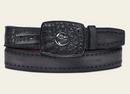 CUADRA Men's Genuine Leather Western Belt, Black