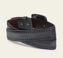 CUADRA Men's Genuine Leather Western Belt, Black
