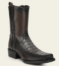 CUADRA Men's Genuine Fuscus Leather Western Boot, Chocolate Grey