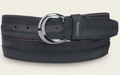 CUADRA Men's Engraved Bovine Western Belt, Grey