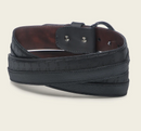 CUADRA Men's Engraved Bovine Western Belt, Grey