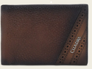 CUADRA Men's Genuine Leather Wallet, Honey