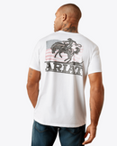 ARIAT Men's Freedom Flow T-Shirt, White