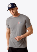 ARIAT Men's Ariat USA Pat Badge T-Shirt, Grey