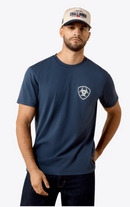 ARIAT Men's Ariat Longhorn Patriot Bravery T-Shirt, Blue