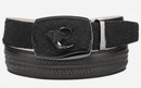 CUADRA Men's Genuine Leather Western Belt, Black
