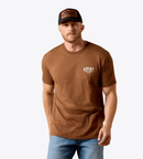 ARIAT Men's Ariat Quality Wood States Classic Fit T-Shirt, Soft Silt
