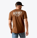 ARIAT Men's Ariat Quality Wood States Classic Fit T-Shirt, Soft Silt