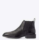 ARIAT Men's Booker Chelsea Wide Square Toe Western Boot, Black