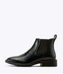 ARIAT Men's Booker Chelsea Wide Square Toe Western Boot, Black