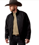 ARIAT Men's Logo Emboss Print Softshell Jacket, Black Mexico