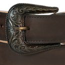 EL GENERAL Men's Genuine Leather Western Belt