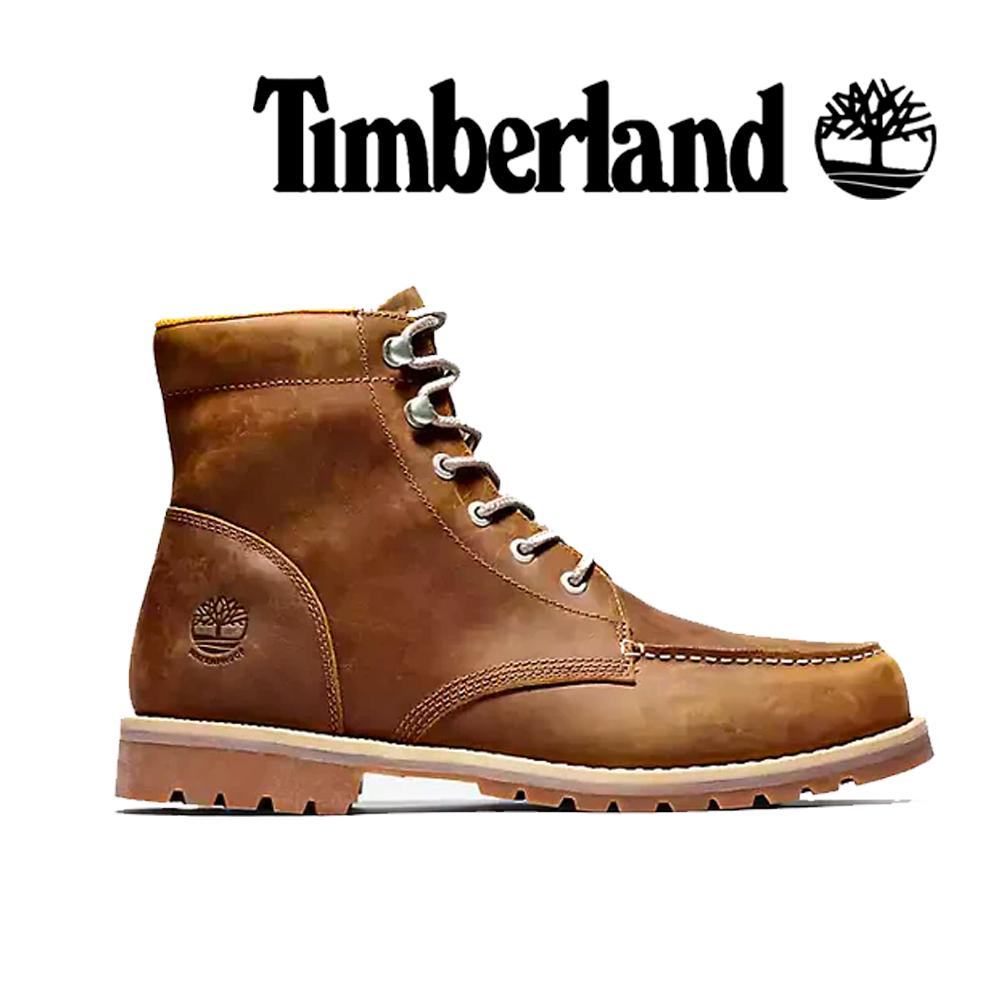 TIMBERLAND TREE Men's Redwood Falls Waterproof Moc Boots, Rust