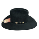 TOMBSTONE Men's 50X Chaparral Beaver Fur Cowboy Hat ,Black