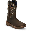 TONY LAMA Men's Force 11 Inch Wide Square Composite Toe Waterproof Work Boot