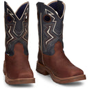 TONY LAMA Men's Force 11" Wide Square Composite Toe Waterproof Work Boot, Brown