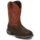 TONY LAMA Men's Junction 11" Waterproof Steel Toe Work Boot, Chocolate