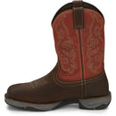 TONY LAMA Men's Junction 11" Waterproof Steel Toe Work Boot, Chocolate