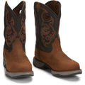 TONY LAMA Men's Junction 11" Waterproof Steel Toe Work Boot, Brown