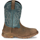 TONY LAMA Men's Roustabout 11" Steel Toe Waterproof Work Boot, Tan