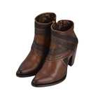 CUADRA Women's Ankle Engraved Bovine Leather Bootie