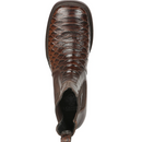 EL GENERAL Men's Python Imitation Western Ankle Boots
