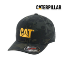 CATERPILLAR Men's Trademark Flexfit Trucker Cap, Night Camo