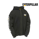 CATERPILLAR Men's Full Zip Hooded Sweatshirt, Black