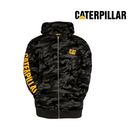 CATERPILLAR Men's Full Zip Hooded Sweatshirt, Camo