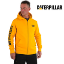CATERPILLAR Men's Full Zip Hooded Sweatshirt, Yellow