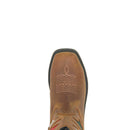 WOLVERINE Men's Rancher Mexico Flag Steel Toe Waterproof Wellington Work Boot, Brown
