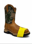 WORKMEN Men's Bullying Flag Steel Toe Work Boot ,Miel