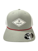 ARIAT Men's White Rubber Diamond Logo Patch Cap A300065306