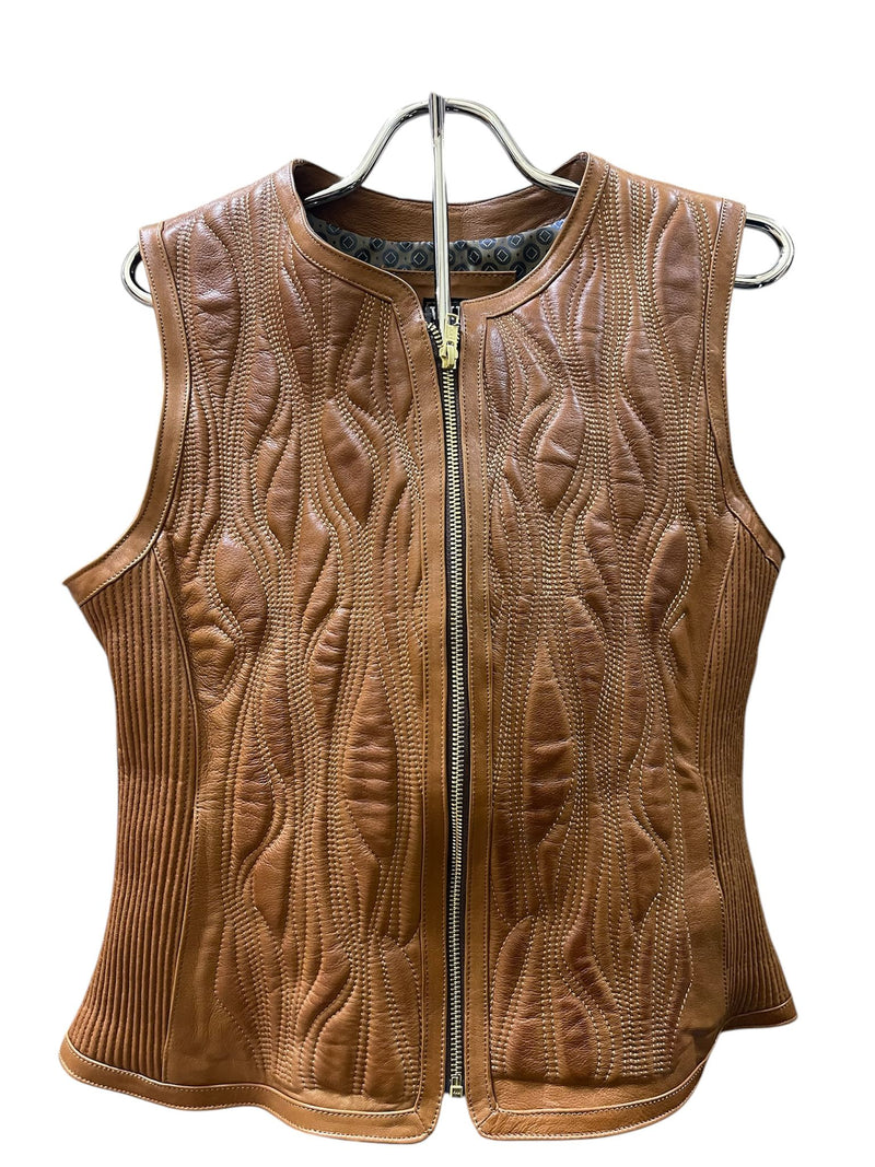 WOMEN'S Leather Vest WILD RIDER WRD-4023