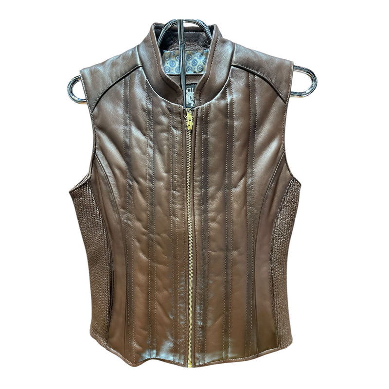 WOMEN'S LEATHER VEST WILD RIDER WRD-4016