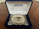 MONTANA Silversmiths Cantle Roll Longhorn Buckle